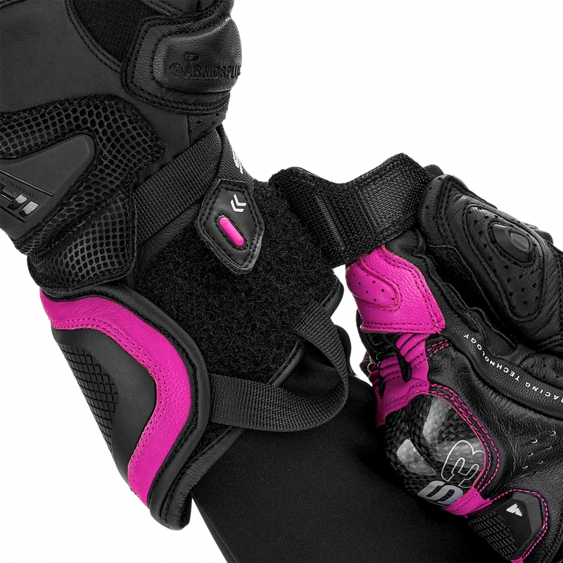 Ženske moto rukavice Shima RS-3 roze