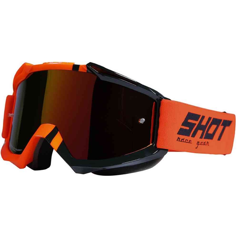 Motocross naočale Shot Iris Sound fluo narančaste