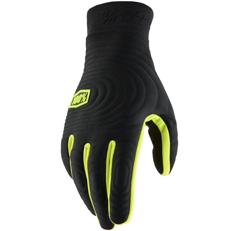 Motokros rukavice 100% - USA BRISKER EXTREME fluo žuto-crne