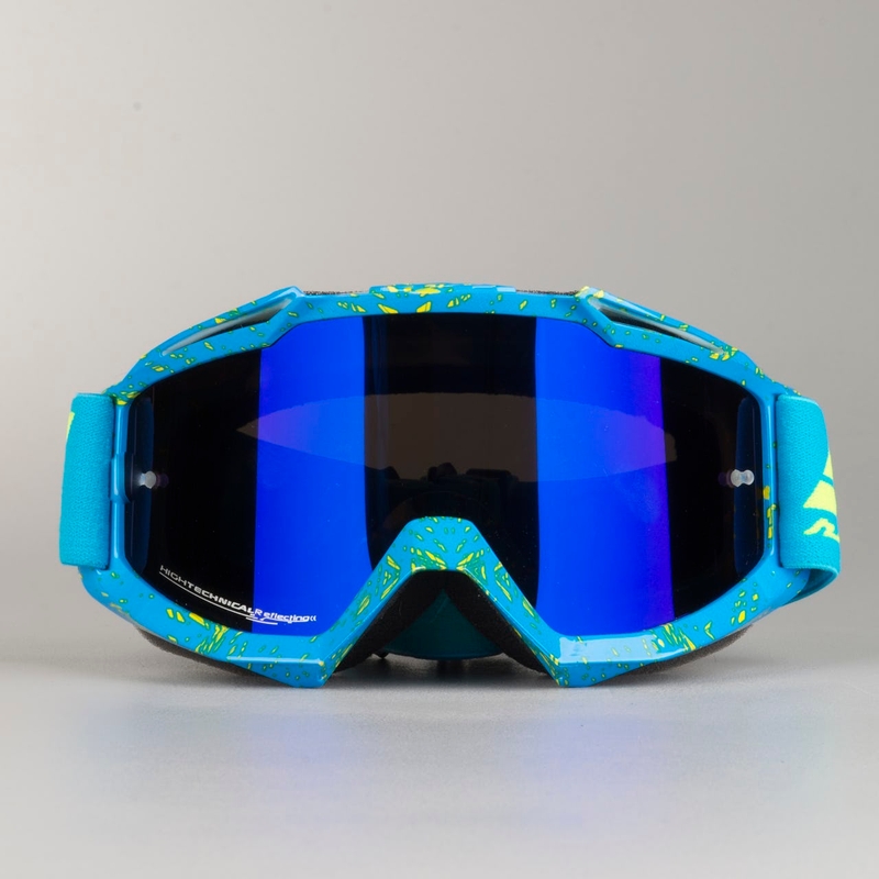 Motocross naočale Shot Iris Scratch Blue-Fluo Yellow rasprodaja
