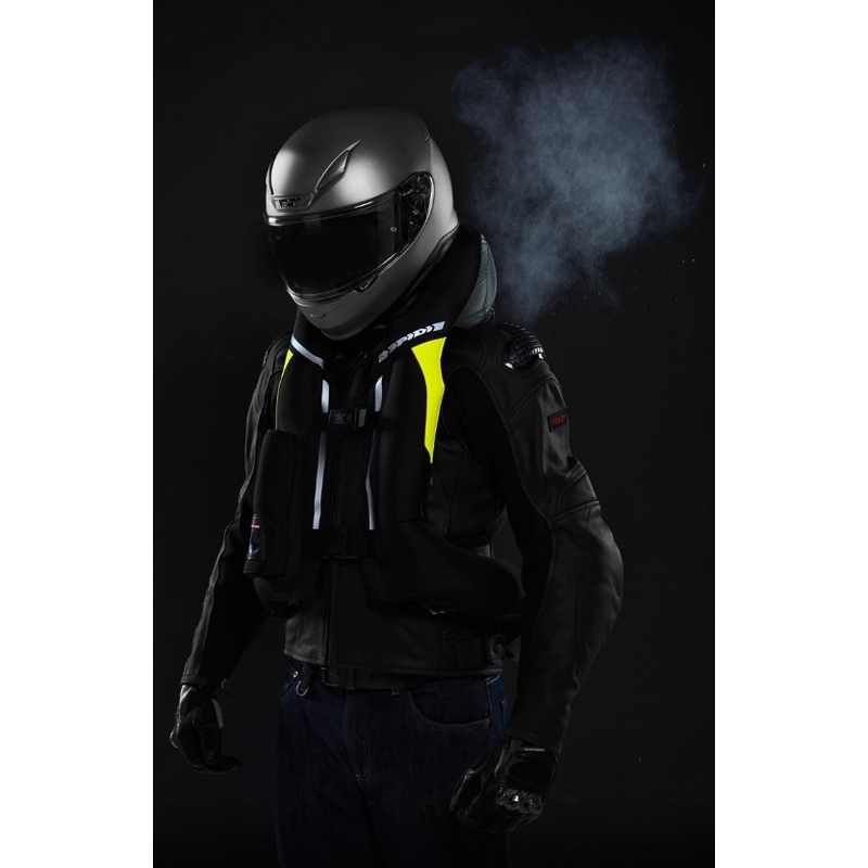 Prsluk sa zračnim jastukom SPIDI Air DPS CE crno-fluo žuti