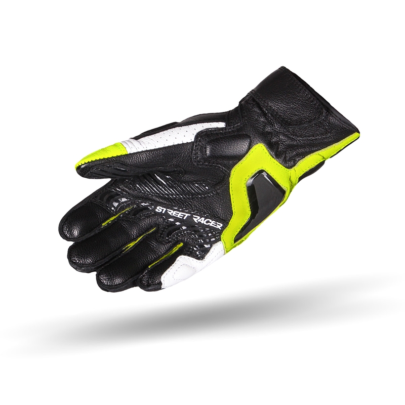 Street Racer XTR ženske motociklističke rukavice crno-bijele-fluo žute rasprodaja