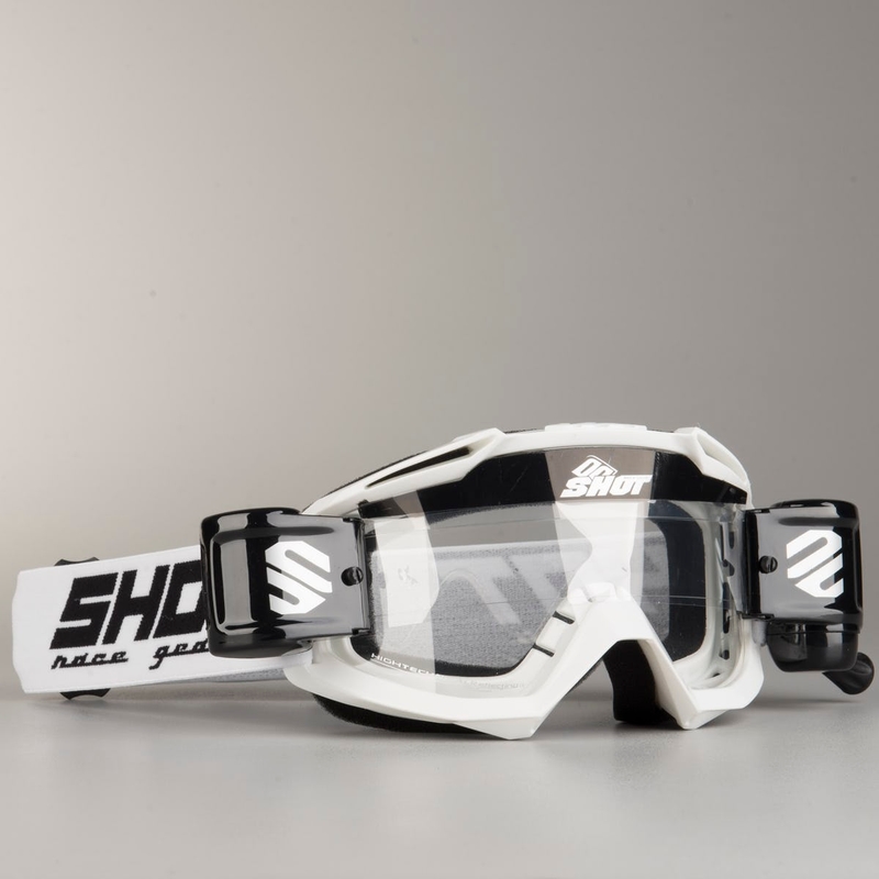 Motocross naočale Shot Assault Roll-Off bijele