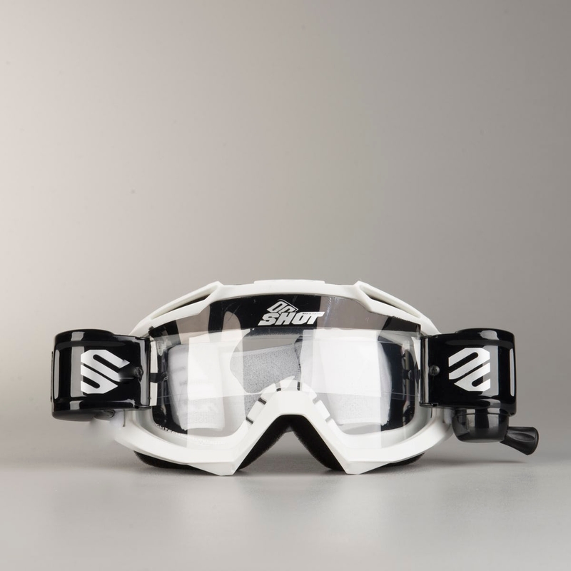 Motocross naočale Shot Assault Roll-Off bijele