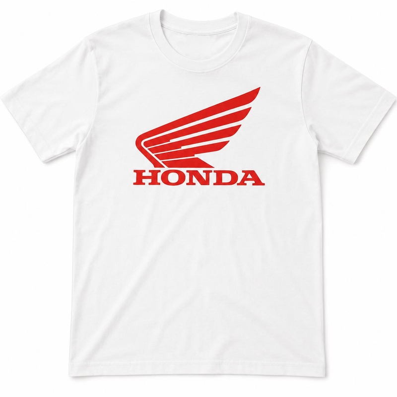 Bijela majica kratkih rukava Honda Racing Honda Wing