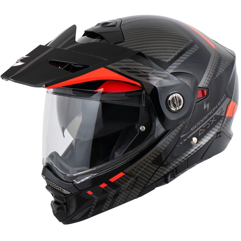 Scorpion ADX-2 LEWIS preklopna motociklistička kaciga crno-crvena