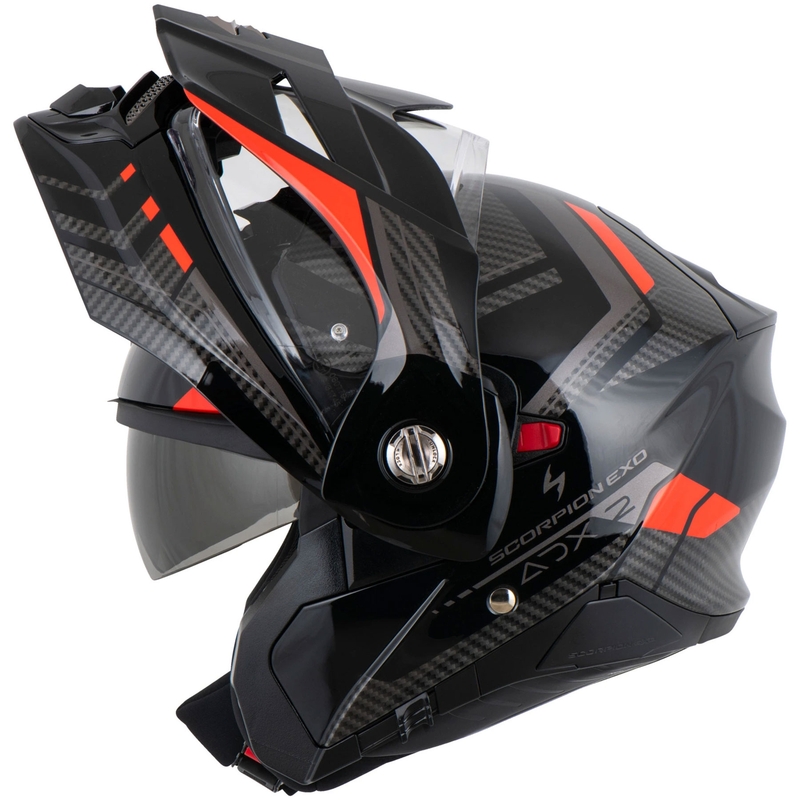 Scorpion ADX-2 LEWIS preklopna motociklistička kaciga crno-crvena