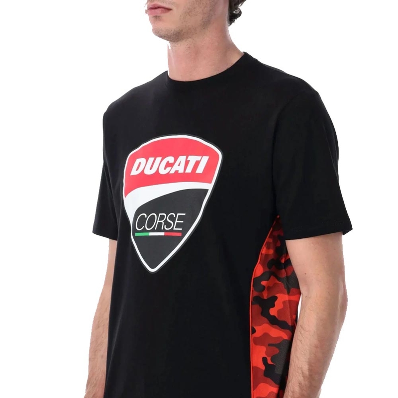 Ducati Corse CAMU DETAILS majica kratkih rukava crna