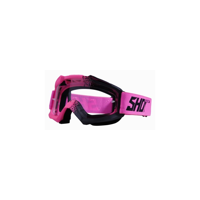 Motocross naočale Shot Assault Fusion fluo pink