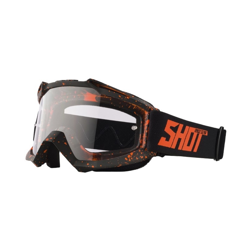Motocross naočale Shot Assault Drop fluo narančaste