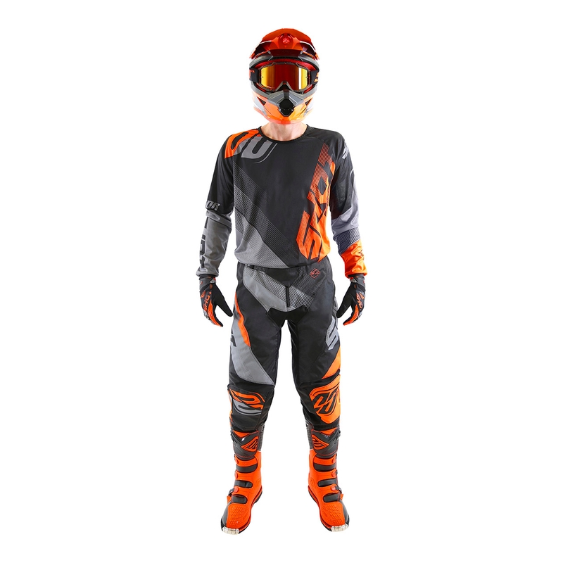 Shot DEVO Ultimate motocross hlače crne-fluo narančaste rasprodaja