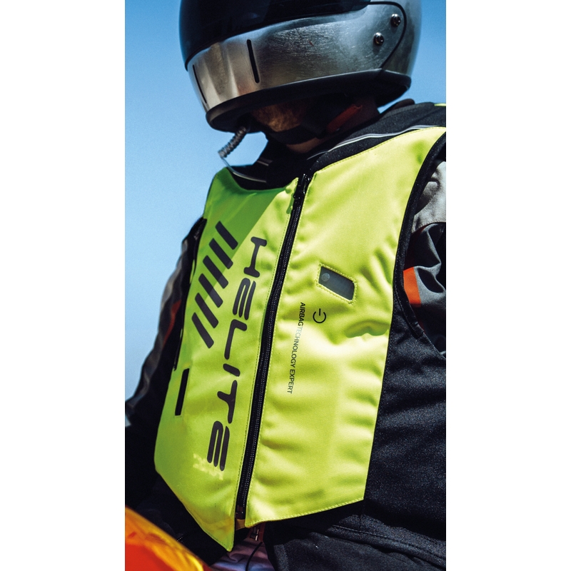 Helite Double Turtle Hivis prsluk sa zračnim jastukom zeleno-žute boje
