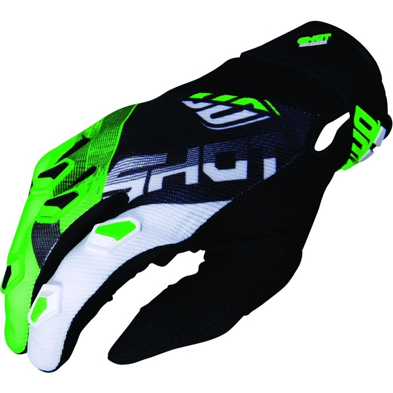 Motocross rukavice Shot DEVO Ultimate crno-fluo zelene