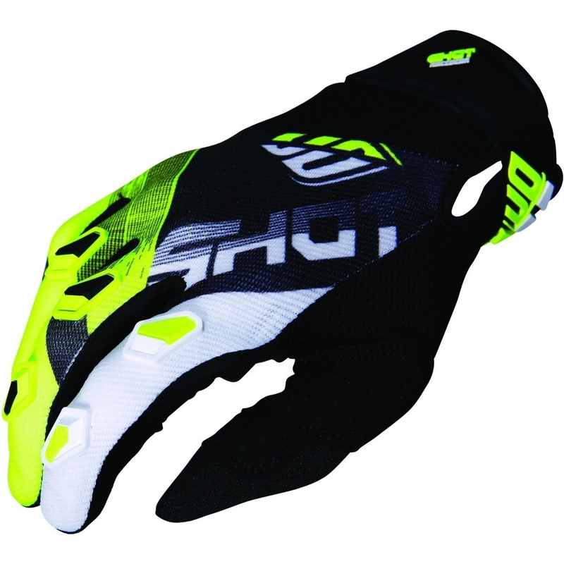 Motocross rukavice Shot DEVO Ultimate crno-fluo žute