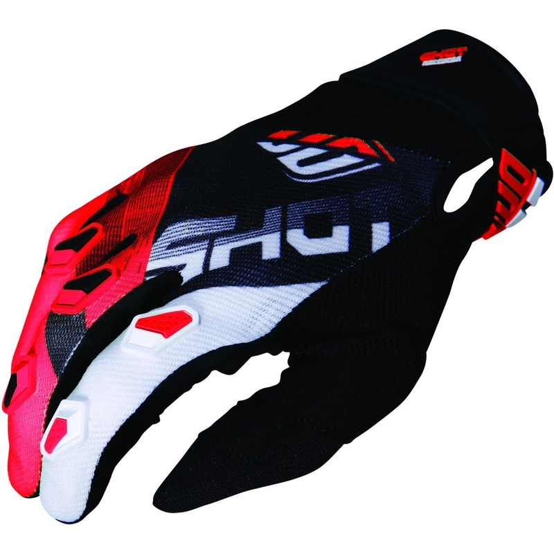 Shot DEVO Ultimate Motocross Gloves Black-Red rasprodaja