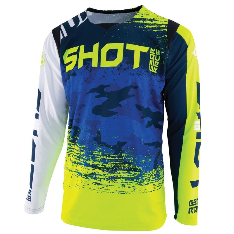Motocross dres Shot KONTAKT Šalter plavo-fluo žuti