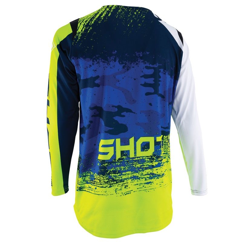 Motocross dres Shot KONTAKT Šalter plavo-fluo žuti
