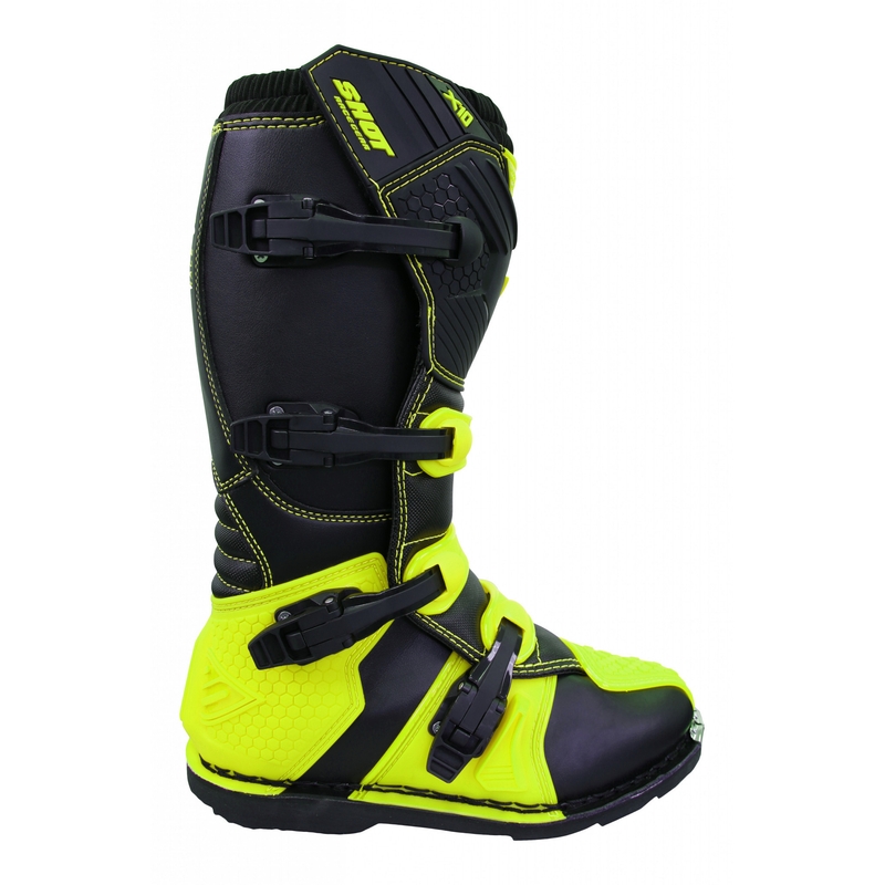 Motorističke čizme Shot X10 crno-fluo žute rasprodaja