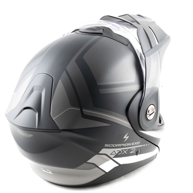 Scorpion ADX-2 LEWIS preklopna motociklistička kaciga mat crno-srebrna