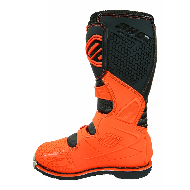 Motorističke čizme Shot X10 crno-fluo narančaste