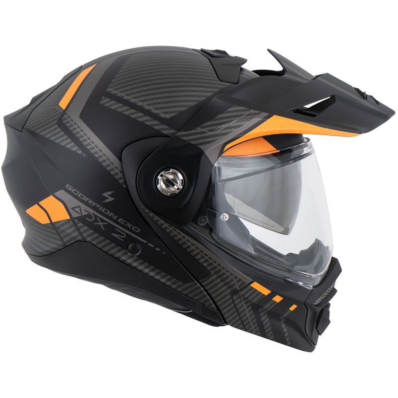 Motociklistička kaciga na preklop Scorpion ADX-2 LEWIS mat crno-narančasta