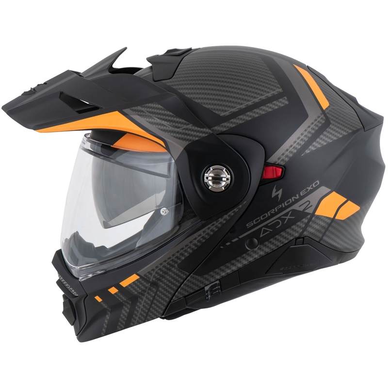 Motociklistička kaciga na preklop Scorpion ADX-2 LEWIS mat crno-narančasta