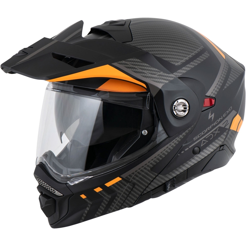 Motociklistička kaciga na preklop Scorpion ADX-2 LEWIS mat crno-narančasta