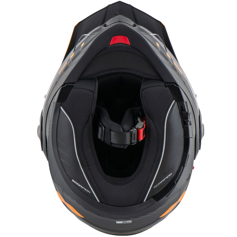 Motociklistička kaciga na preklop Scorpion ADX-2 LEWIS mat crno-narančasta