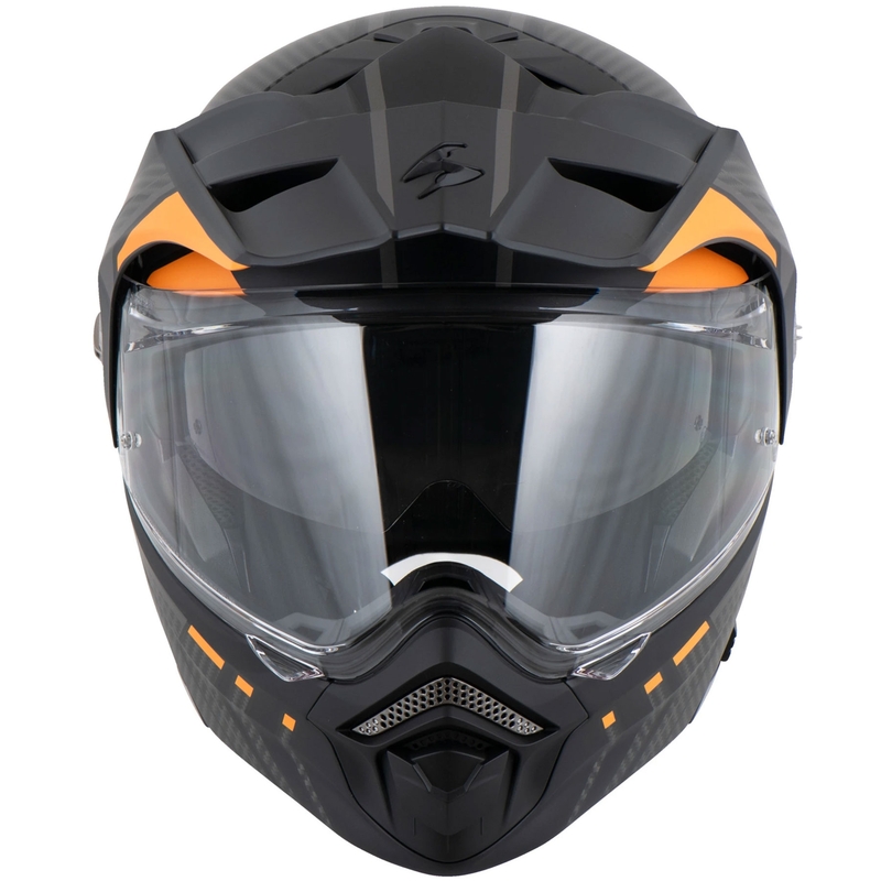 Motociklistička kaciga na preklop Scorpion ADX-2 LEWIS mat crno-narančasta
