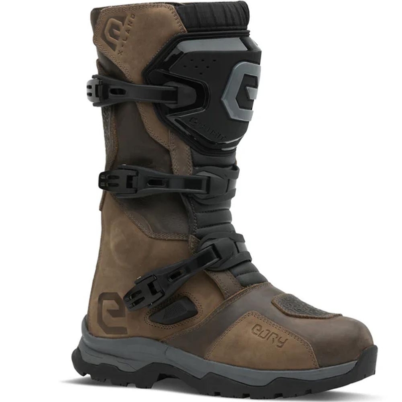 Eleveit X Land ADV E-Dry motociklističke čizme smeđe boje