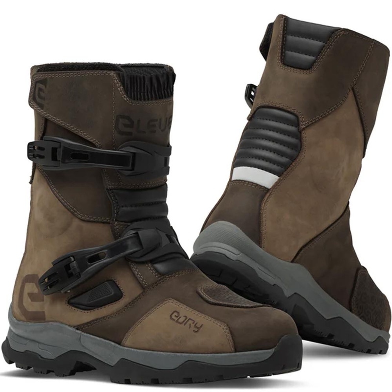 Eleveit X Land ADV Low E-Dry motociklističke čizme smeđe boje