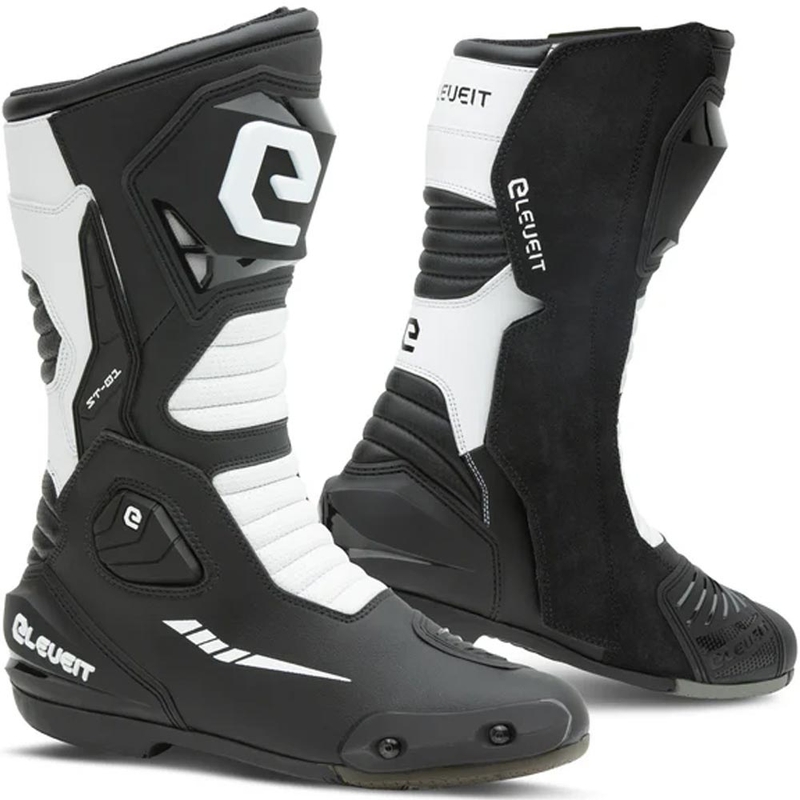 Eleveit ST-01 motociklističke čizme crno-bijele