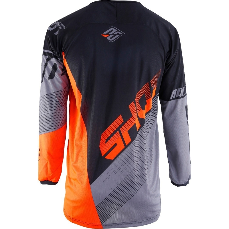 Dječji motocross dres Shot DEVO Ultimate crno-fluo narančasti
