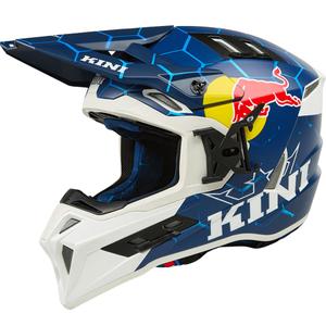 Motokros kaciga KINI Red Bull EXC plavo-bijela