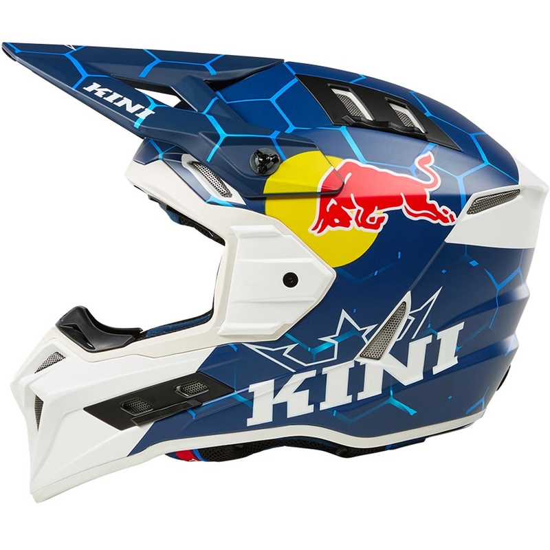 Motokros kaciga KINI Red Bull EXC plavo-bijela