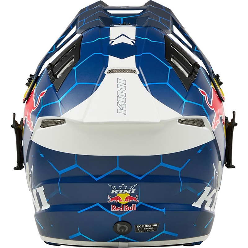 Motokros kaciga KINI Red Bull EXC plavo-bijela