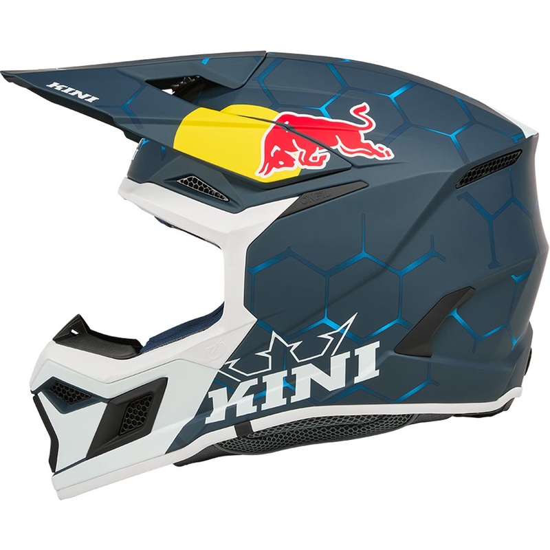 Dječja motokros kaciga KINI Red Bull MX3 1.0 plavo-bijela