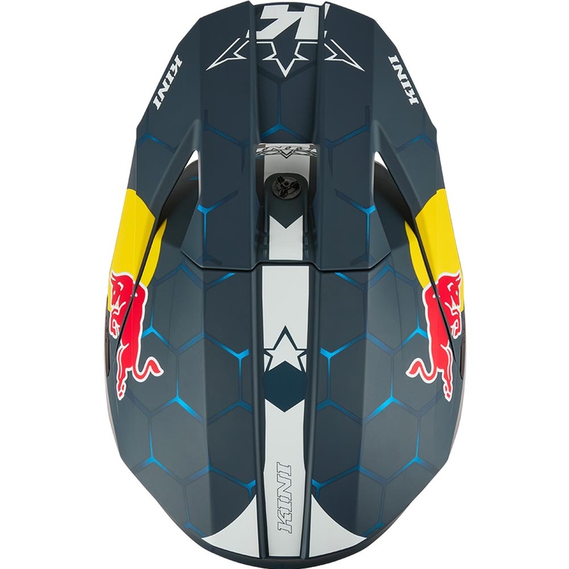 Dječja motokros kaciga KINI Red Bull MX3 1.0 plavo-bijela