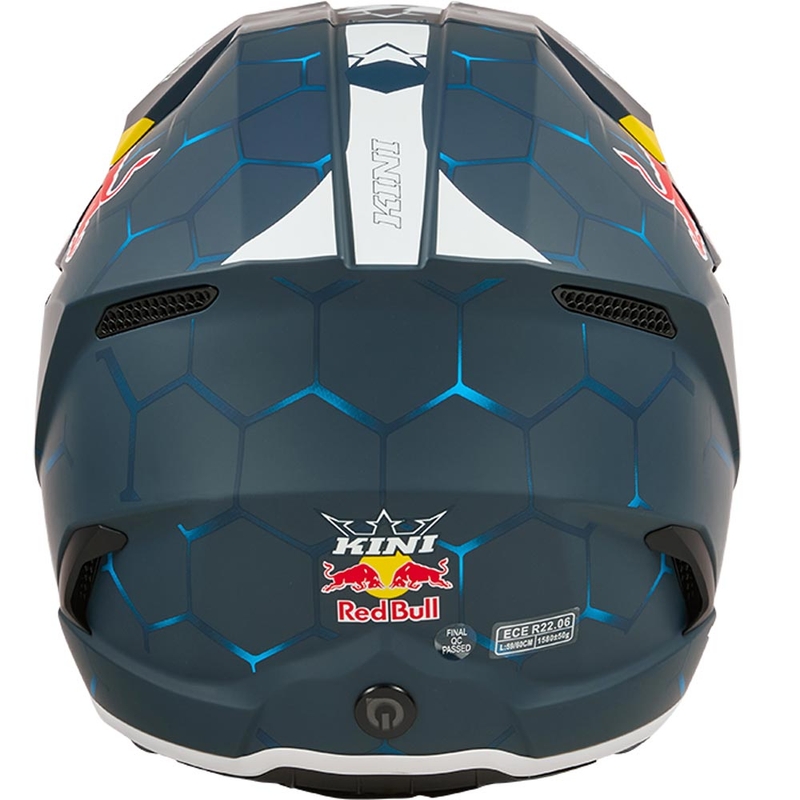 Dječja motokros kaciga KINI Red Bull MX3 1.0 plavo-bijela