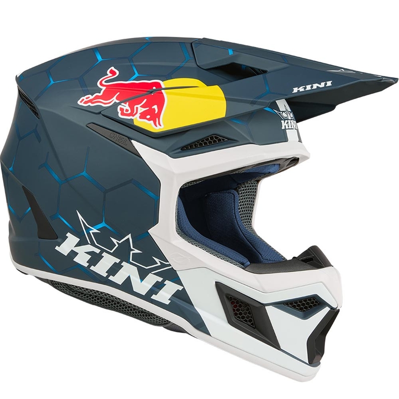 Dječja motokros kaciga KINI Red Bull MX3 1.0 plavo-bijela