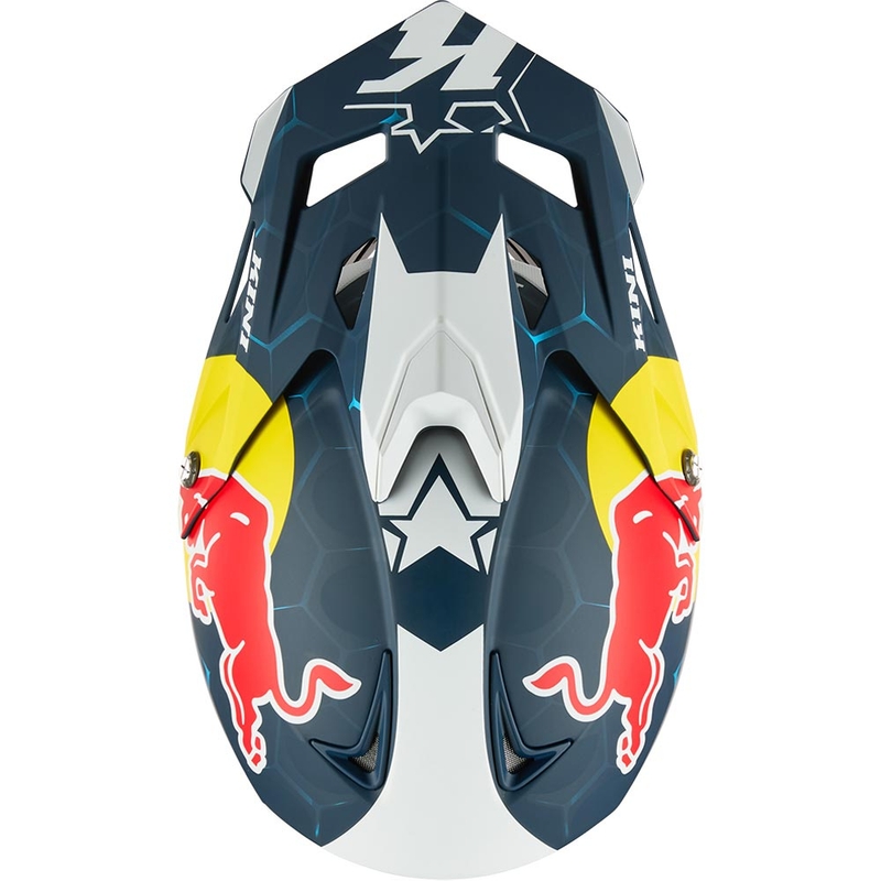 Motokros kaciga KINI Red Bull MXC1 1.0 plavo-bijela
