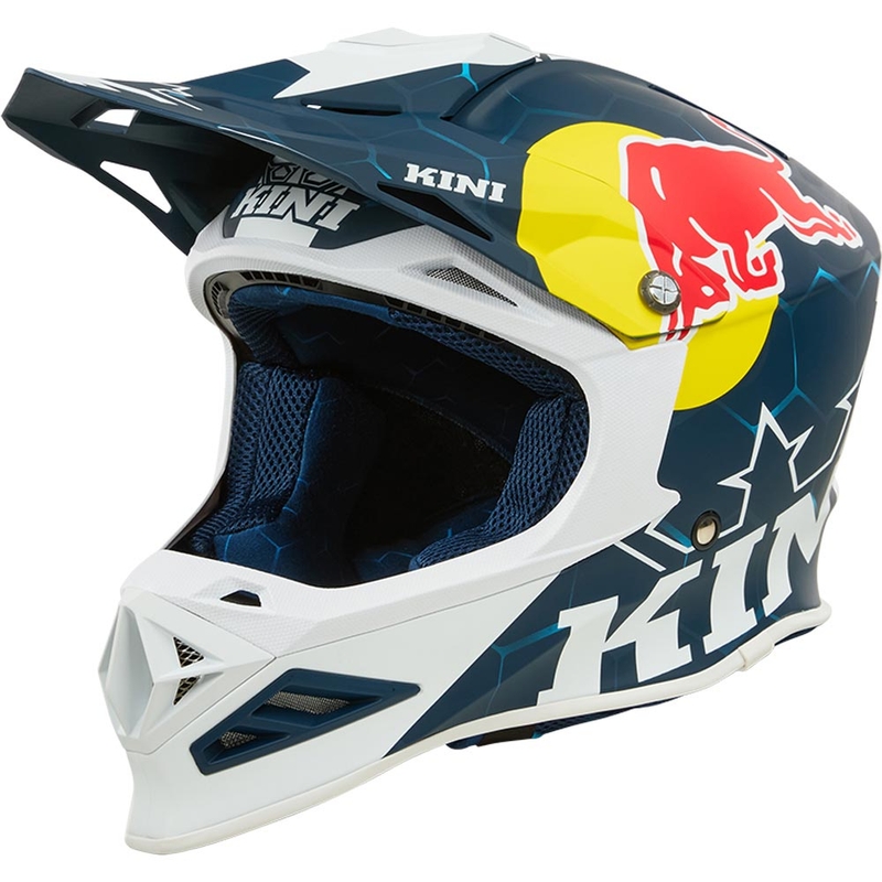 Motokros kaciga KINI Red Bull MXC1 1.0 plavo-bijela
