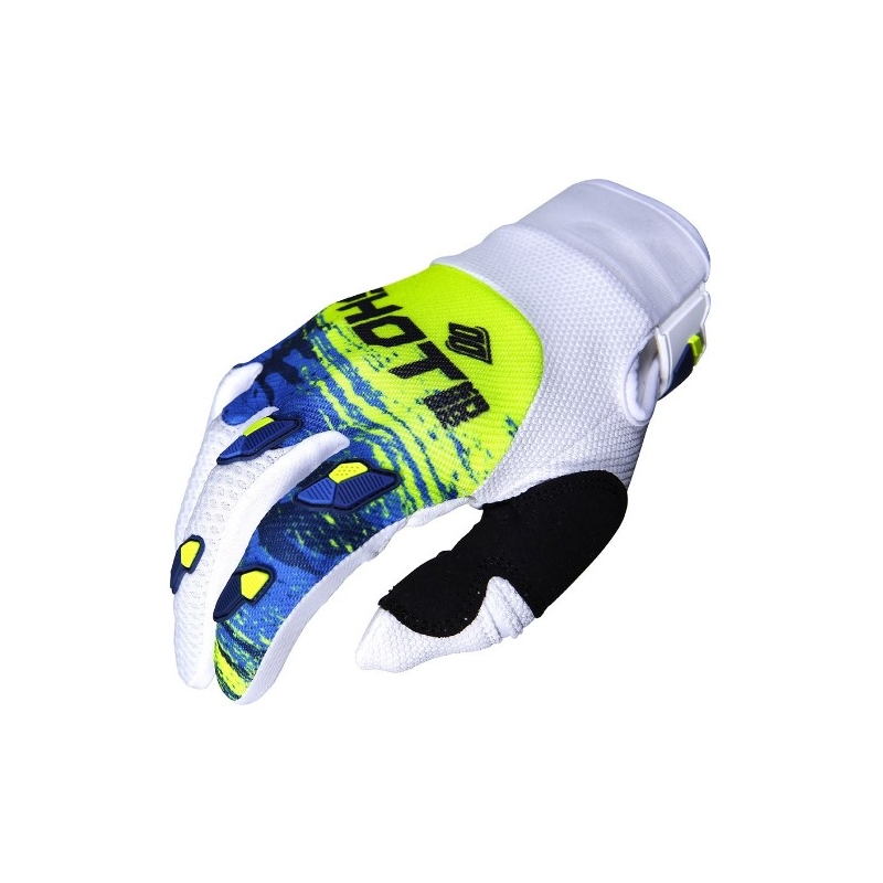 Motocross rukavice Shot CONTACT Counter plavo-bijele-fluo žute