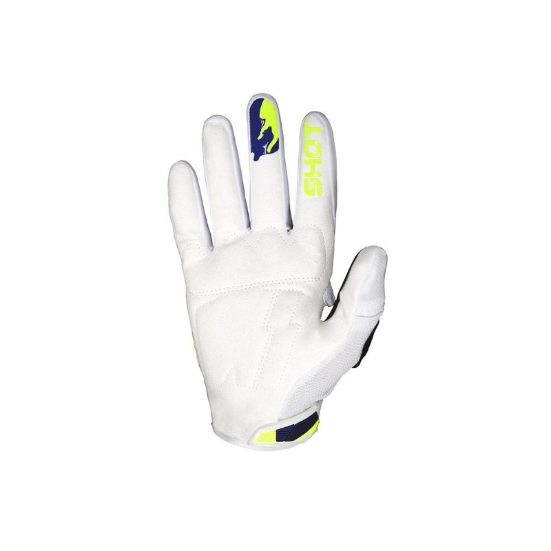 Motocross rukavice Shot CONTACT Counter plavo-bijele-fluo žute