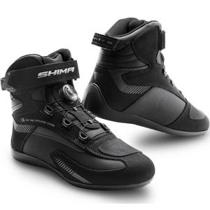 Ženske motociklističke čizme Shima Exo crno-crne