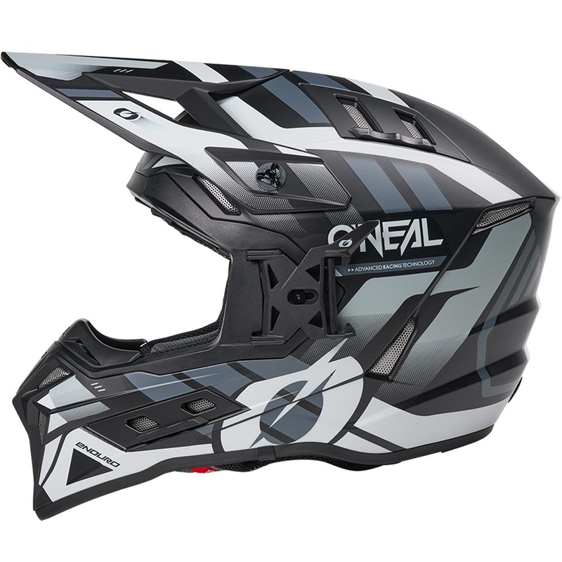 Motokros kaciga O'Neal EX-SRS Dust crno-siva