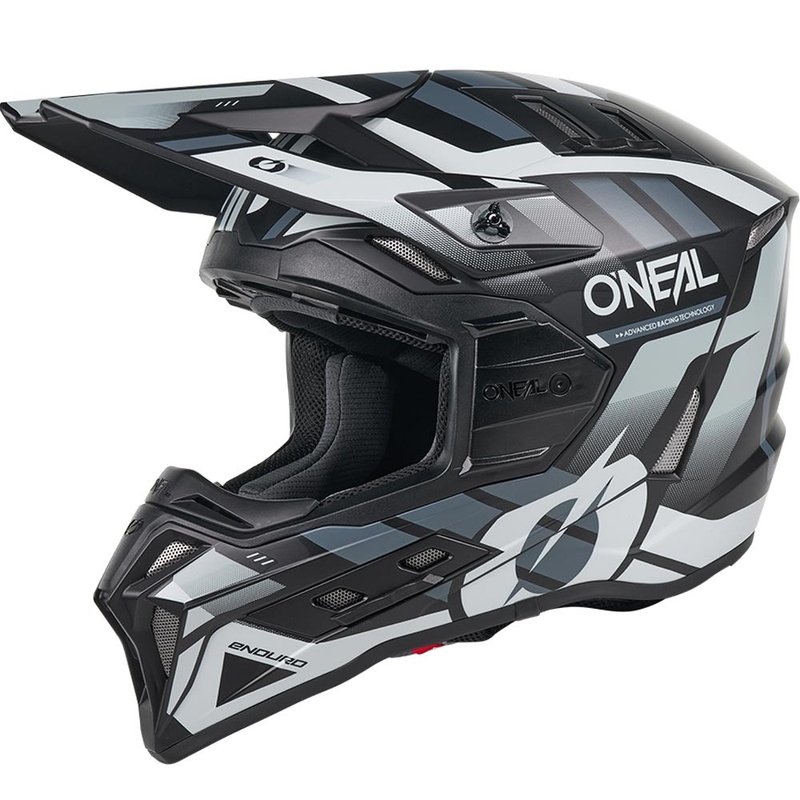 Motokros kaciga O'Neal EX-SRS Dust crno-siva