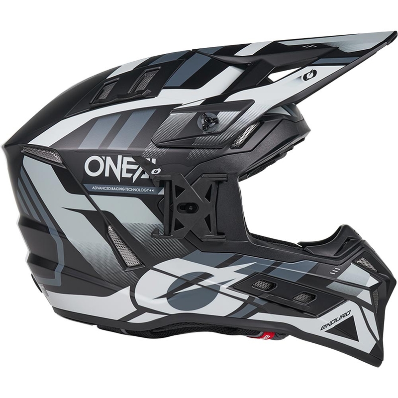 Motokros kaciga O'Neal EX-SRS Dust crno-siva
