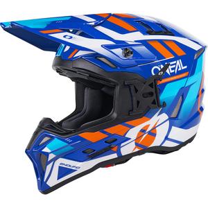 Motokros kaciga O´Neal EX-SRS Dust plavo-narančasta