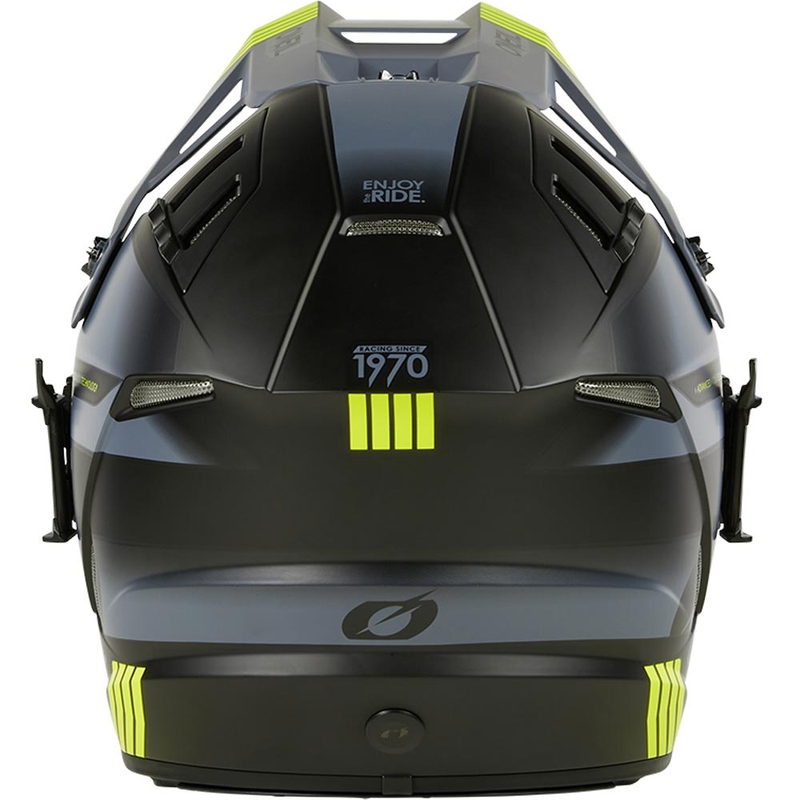 Motokros kaciga O´Neal EX-SRS Hitch crno-sivo-fluo žuta